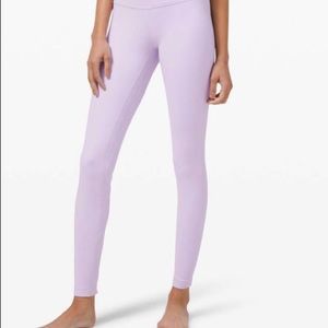 NWOT Lululemon Lavender Dew Aligns 28”